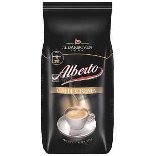 J.J. Darboven Alberto Caffè Crema, 1 кг, Кава в зернах середнього обсмаження Дарбовен, 100% арабіка