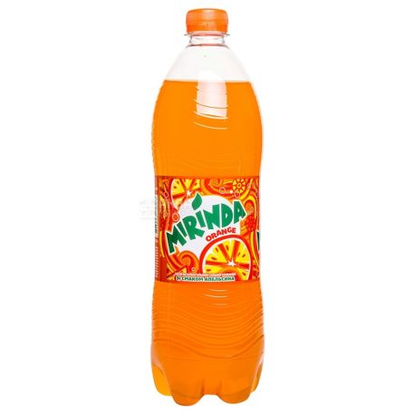 Mirinda, Orange, 1 л, Миринда, Апельсин, Вода сладкая, ПЭТ
