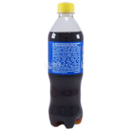 Pepsi-Сola Twist, 0,5 л, солодка вода, Лимон, ПЕТ