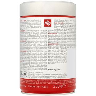  illy Classico, 250 г, Кофе в зернах средней обжарки Илли, 100% арабика, ж/б