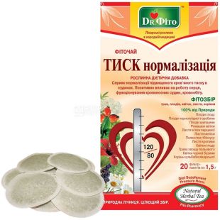 Dr. Фіто, Тиск нормалізація, 20 пак., Фіточай