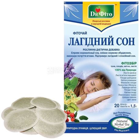 Dr. Phyto, 20 pcs., Herbal tea, Gentle sleep