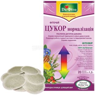 Dr. Фито, Сахар нормализация, 20 пак., Фиточай