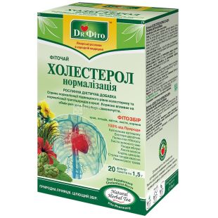 Dr. Фито, Холестерол нормализация, 20 пак., Фиточай 