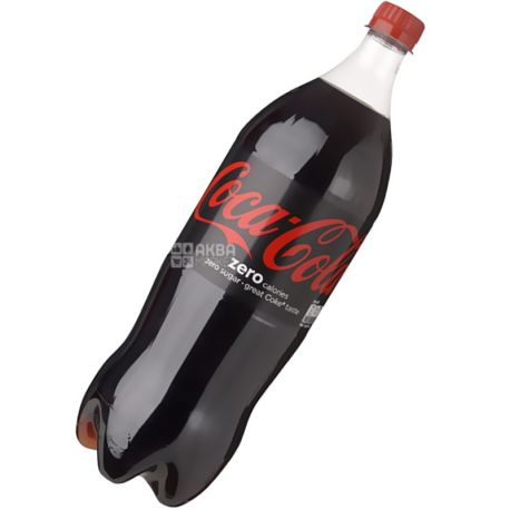 Coca-Cola Zero, 1,5 л, Кока-Кола Зеро, Вода солодка, низькокалорійна, ПЕТ