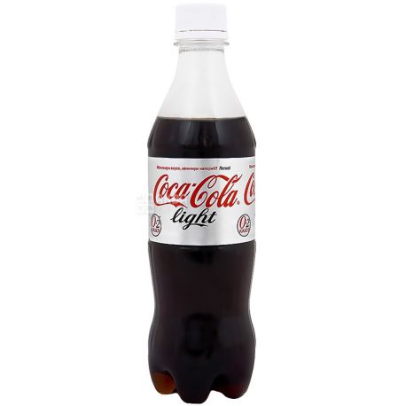 Coca-cola, 0,5 л, сладкая вода, Light, ПЭТ