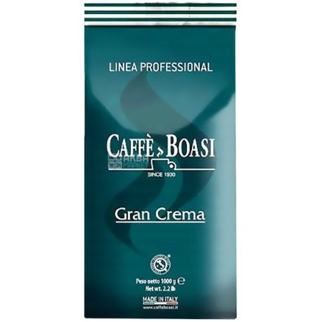 Boasi, Gran Crema, 1 кг, Кава Боасі, Гран Крема, темного обсмаження, в зернах