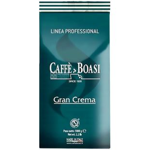 Boasi Gran Crema, 1 кг, Кава в зернах темного обсмаження Боасі, купаж