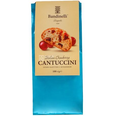 Bandinelli CANTUCCINI, 100 g, biscuits, With cranberries
