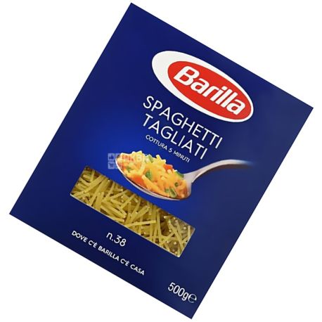 Barilla, 500 g, Macarons, Tagliati, 38, cardboard