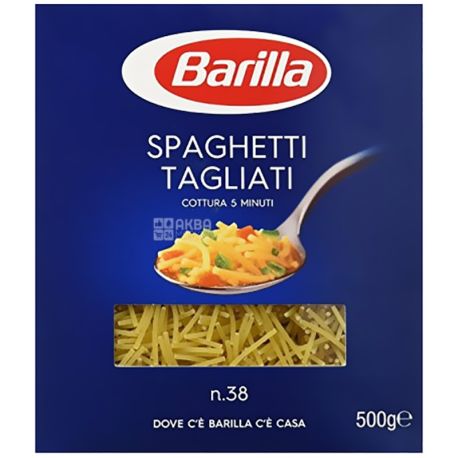 Barilla, 500 g, Macarons, Tagliati, 38, cardboard