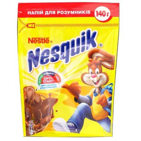 Nesquik, Opti-Start,140 г, Несквик, Опти-Старт, какао-напиток, быстрорастворимый