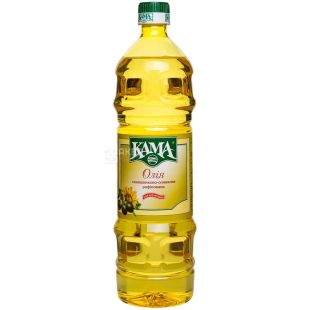 Кама, 900 г, масло, Подсолнечно-оливковое, Рафинированное, ПЭТ