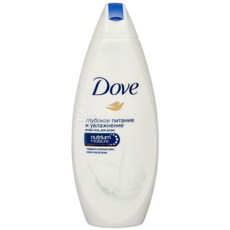 Dove, 250 ml, cream-shower gel, Deep nourishment and moisturizing, PET