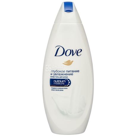 Dove, 250 мл, крем-гель для душа, Глубокое питание и увлажнение, ПЭТ