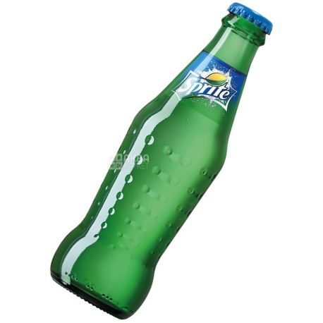 Sprite, 0,25 л, Спрайт, Вода сладкая, со вкусом лайма и лимона, стекло