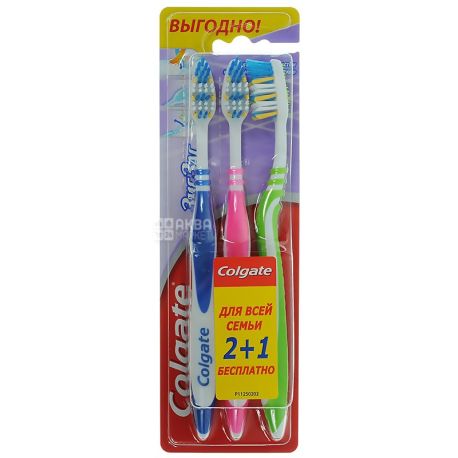 Colgate, 3 pcs., Toothbrush, ZigZag, m / s