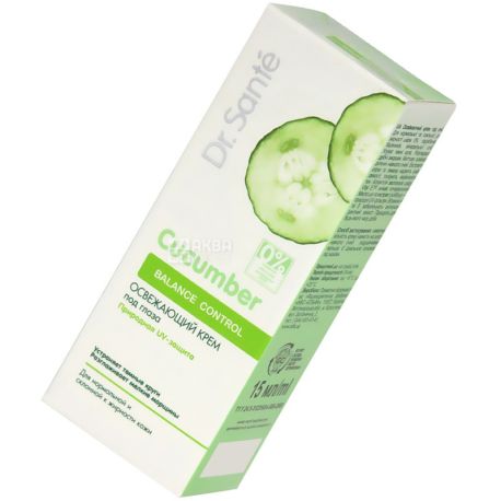 Dr. Sante, Cucumber Balance Control, 15 мл, Крем вокруг глаз, Освежающий