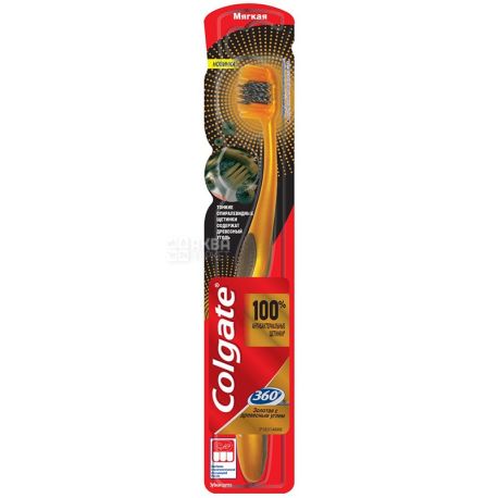 Colgate, Toothbrush, Gold, Charcoal, m / s