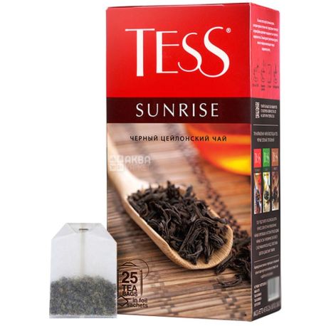 Tess Sunrise, 25 пак., Чай Тесс Санрайз, чорний