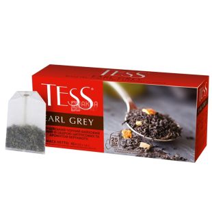 Tess, Earl Grey, 25 пак., Чай Тесс, Ерл Грей, чорний з бергамотом