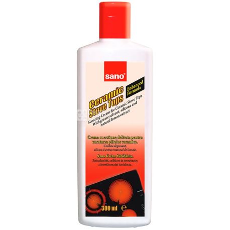 Sano, Ceramic Stove Tops Cleaner, 300 мл, Засіб для миття керамічних плит