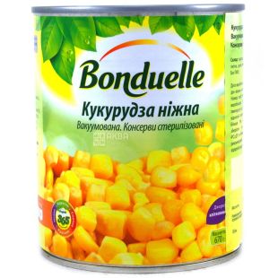 Bonduelle, 170 г, кукуруза, Нежная, ж/б