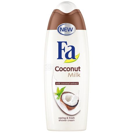 Fa, 250 ml, shower gel, Coconut milk, PET