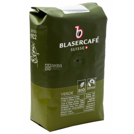 BlaserСafe, Verde, 250 г, Кофе Блазер, Верде, темной обжарки, в зернах