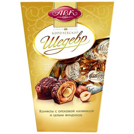 AVK Royal Masterpiece, 125 g, sweets, With nut filling and whole hazelnuts, m / s
