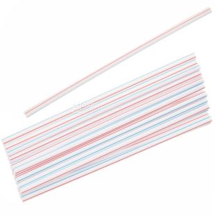 Промтус, Трубочки коктейльні з гофрою, 200 шт., 21 см, кольорові, пластикові