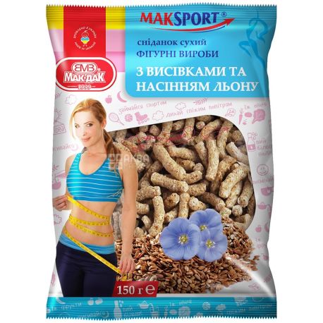 Mac-yes, 200 g, curly products with bran and flax seeds, m / y