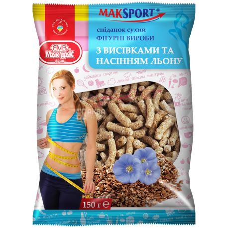 Мак-даК, 200 г, фигурные изделия с отрубями и семенами льна, м/у