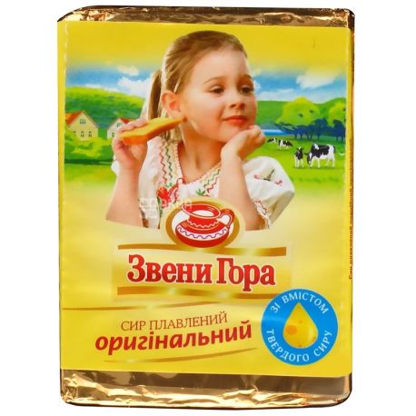 Звенигора, 90 г, сыр плавленый, Порционный, Оригинальный