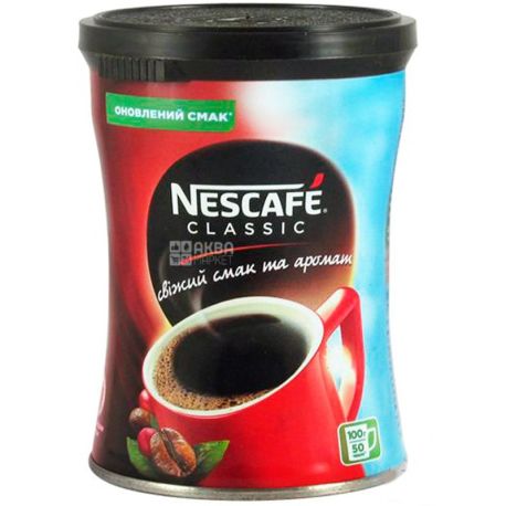 Nescafe Classic, 100 г, Кофе Нескафе Классик, растворимый