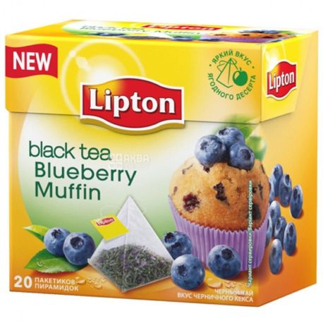 Lipton, 20 pcs., Tea, Blueberry muffin, m / y