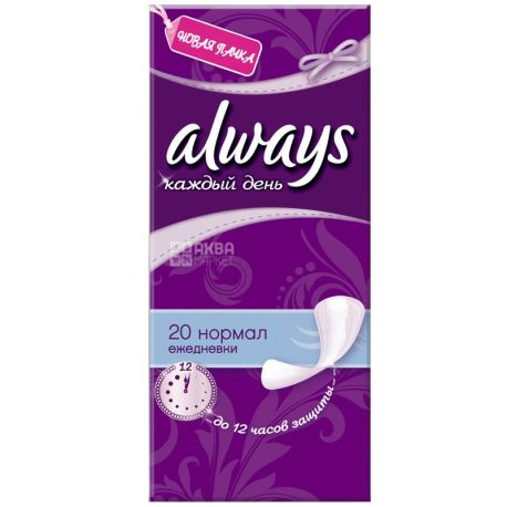 Always, 20 шт., прокладки, Everyday Normal Single