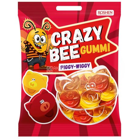 Roshen, 100 g, jelly sweets, crazy bee, pigs, m / y
