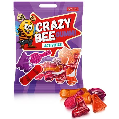 Roshen, 100 g, jelly sweets, Crazy Bee Gummi, m / y