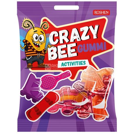 Roshen, 100 g, jelly sweets, Crazy Bee Gummi, m / y