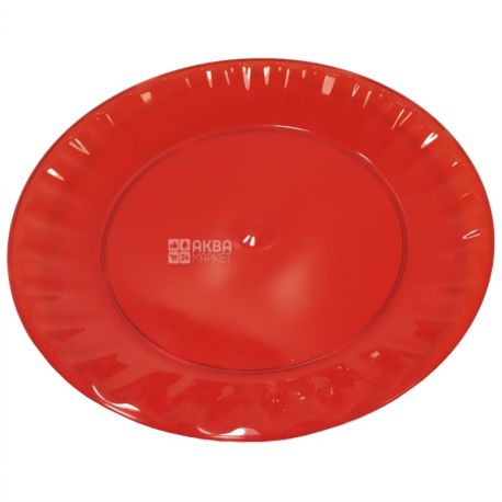 Disposable fiberglass plate, 10 pcs., Diameter 160 mm, TM Promtus