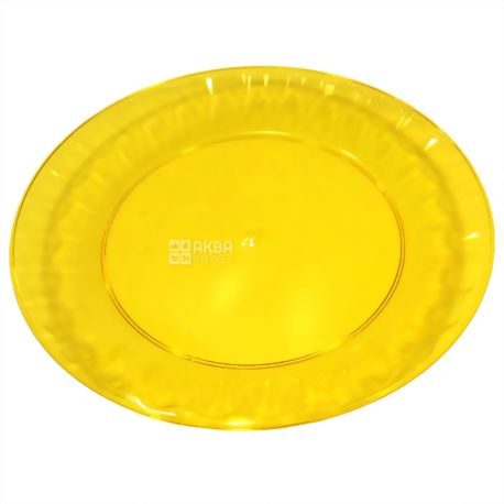 Disposable fiberglass plate, 10 pcs., Diameter 160 mm, TM Promtus