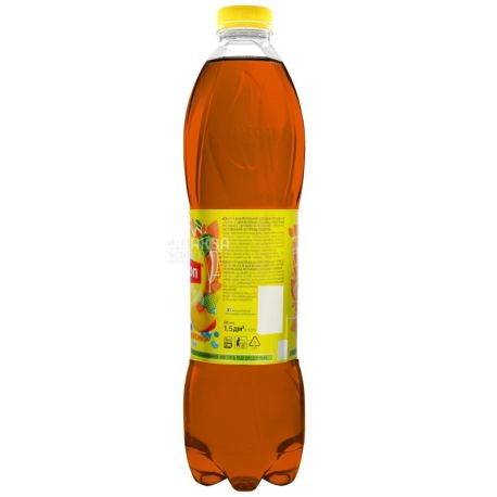 Lipton, 1,5 л, Чай Липтон, холодный, чёрный, Персик