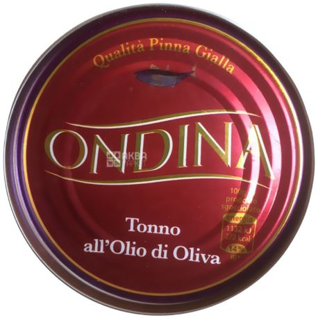 Оndina, 80 г, Тунець в оливковій олії