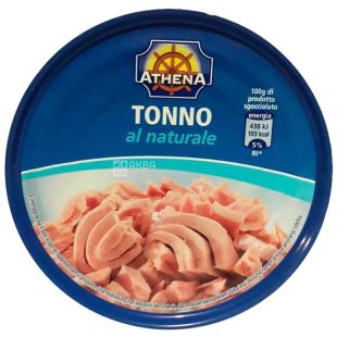 Athena, Al naturale, 160 г, Тунец в собственном соку, филе
