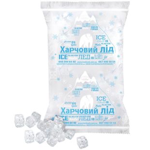 Лед пищевой Кубик, 10 кг, ТМ Полярний лід