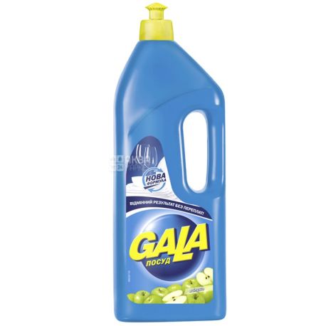Gala, 1 л, средство для мытья посуды, яблоко