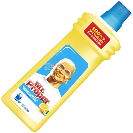 Mr. Proper, 750 ml, floor and wall cleaner, Lemon, PET
