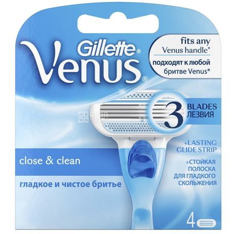 Gillette Venus, 4 шт., Картриджі для бритви