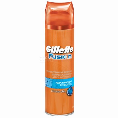 Gillette, 200 мл, гель для гоління, зволожуючий, Fusion Proglide